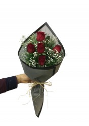5 'li kırmıızı gül
